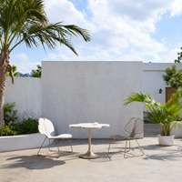 Ensemble de chaises longues d'extérieur sur mesure OEM, chaise Yea en acier inoxydable, mobilier de jardin pour hôtel et complexe hôtelier, résistant aux UV