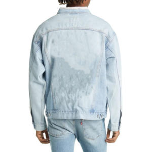 Veste en jean à poches multiples pour hommes Vestes en jean de base solides pour hommes à vendre Personnalisation Design propre - Product Image 4