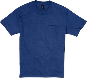 T-shirts pour hommes T-shirt à poche lourde avec logo personnalisé T-shirt vierge en coton 100% épais - Product Image 5