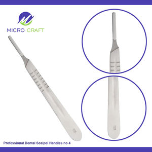 Mango para bisturí dental profesional n.° 4 de acero inoxidable de alta calidad, fabricante de instrumentos personalizados, Sialkot, Pakistán - Product Image 3