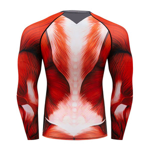 Design haut de gamme 2025 dernière conception Compression personnalisée séchage rapide nouveau Rash Guard extensible à manches longues pour hommes - Product Image 3