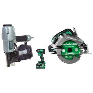 Kit professionnel d'outils électriques sans fil à percussion pneumatique Triple Hammer avec cloueur à bobine pour clous de bardage - Product Image 1