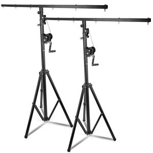 5Core DJ Light <b>Stand</b> 2Pc Stage Lighting Truss System Hand Crank Up Height Adjustable 65.5 to 111" - Product Image 1