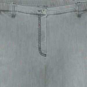 Short en jean gris 100% coton de haute qualité pour femme, style décontracté, short écologique de style vieilli pour femme - Product Image 4