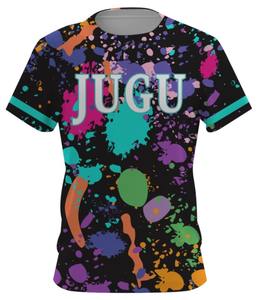 T-shirts pour hommes de Style sportif tricoté imprimé personnalisé confortable 100% Polyester séchage rapide respirant coupe ample quantité minimale de commande bas personnalisé - Product Image 5