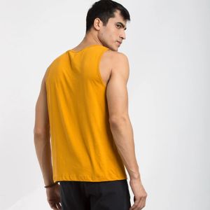 Camiseta sin mangas de gimnasio con cuello redondo para hombre 100% algodón tejido de secado rápido cómodo transpirable Color sólido estampado liso Casual - Product Image 1