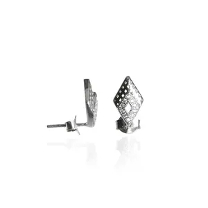 925 <b>Silver</b> Diamond <b>Stud</b> <b>Earrings</b> for Women Elegant Gift Jewelry - Product Image 1
