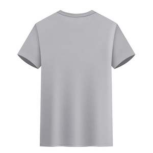 100% algodón pesado camiseta verano color sólido 230 G hombres blanco casual todo-fósforo cuello redondo otoño hombro manga corta - Product Image 1