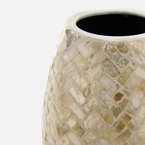 High Quality Mother of Pearl Modern <b>Table</b> <b>Vase</b> Decoration Handmade <b>Vase</b> Flower Decor Home OEM Design and Package Made in Vietnam - Product Image 5