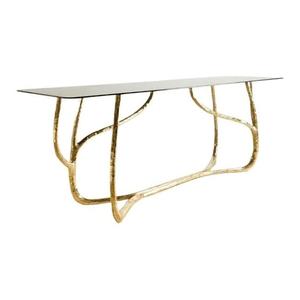 European Contemporary <b>Console</b> <b>Table</b> Metal Casted <b>Console</b> <b>Table</b> in Glamour Style for Home Hallway Bedroom Office & Hotel - Product Image 1