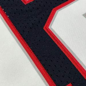 <b>Best</b> Quality Wholesale Price Porthole T-Shirts Custom Made Patches Retro Mesh American <b>Football</b> Jersey For Team Training Matches - Product Image 6