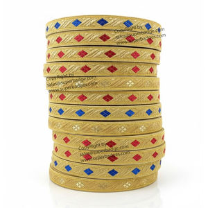 Wholesale Ceremonial Gold Braid Lace <b>Trim</b> for Uniforms Bags Garment Handmade French Wire Thread Fabric Customized Sizes Colors - Product Image 5
