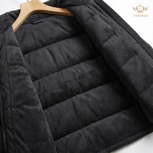 Parka de Invierno para Hombre, Talla Grande, Informal, para Exteriores, con Cuello Alto, Acolchada, con Cierre, al por Mayor, OEM/ODM - Product Image 4