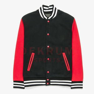 Vestes Lettermen sur mesure pour hommes avec logo sur le devant, manches longues et col montant, veste d'hiver respirante en vente - Product Image 4