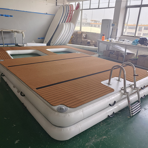 Yacht aquatique Air Mat Island Ponton Plate-forme <span class=keywords><strong>de</strong></span> natation gonflable flottante Dock - Product Image 5