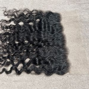 Extensions de cheveux humains bruts indiens 13x6 transparents et bouclés avec devant en dentelle, cheveux de bébé, ondulations et boucles, vierges Remy à cuticules alignées - Product Image 4