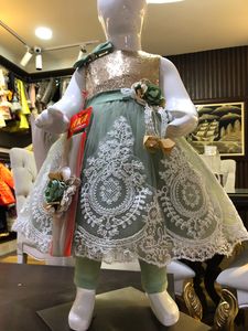 Mới Thiết Kế Thời Trang Bé Ưa Thích Ăn Mặc Đặt Vàng Ren Frilly Cơ Thể <span class=keywords><strong>Net</strong></span> Váy Dài & Hairband Cho Trẻ Em Trẻ Em 2 Màu Sắc Của Bên - Product Image 2