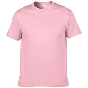 Venta al por mayor 100% algodón 230G sólido de punto liso en blanco 21 opciones de color hombres mujeres manga corta Camiseta personalizada - Product Image 3