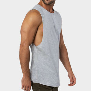 Camiseta sin mangas cómoda para gimnasio y Fitness de fabricante profesional para hombre, tela de punto en todos los tamaños, estilo informal - Product Image 3