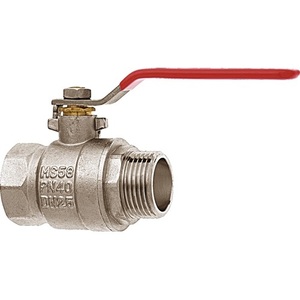 Robinet à bille GEKA Plus en laiton IG 1, taille nominale 25 mm, 1? Connecteurs de jardinage à filetage externe pour l'eau - Product Image 1