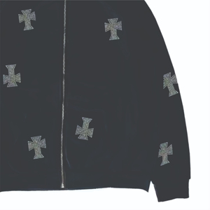 Service OEM – Survêtement décontracté pour homme, coupe régulière, entièrement orné de strass, respirant, grandes tailles, style streetwear hiver, avec sweat à capuche et pantalon de jogging - Product Image 6