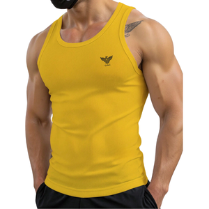 <b>Mens</b> Breathable Ribbed Tank Top Sleeveless Muscle Fit Sports <b>Vest</b> Front Stretch Knit Athletic <b>Gym</b> Workout Casual Summer Fitted - Product Image 1