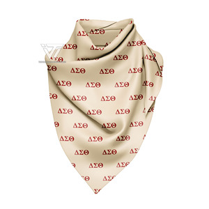 Delta grec | Sigma | Vêtements de sororité Theta Soie durable prête à expédier Écharpe sublimée Foulard Accessoires grecs - Product Image 1