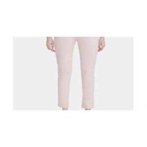 Calvin Klein Women's Blush Denim Mid-Rise Straight Leg <b>Jeans</b> Breathable Gothic High Street Utility <b>Elastic</b> <b>Waist</b> Button Size 12 - Product Image 5