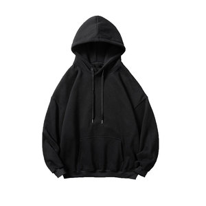 Vente en gros de sweat-shirts à capuche à manches longues Street Wear, brodés, unis, pull-over pour hommes, lourd, 400 GSM, sweat-shirts multicolores - Product Image 1