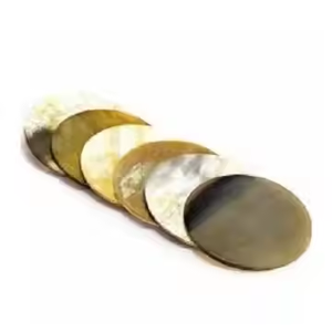 Sous-verres en corne de qualité durable Tapis et coussinets Ustensiles de cuisine Dessous de verre de table par l'artisanat en croissant - Product Image 3