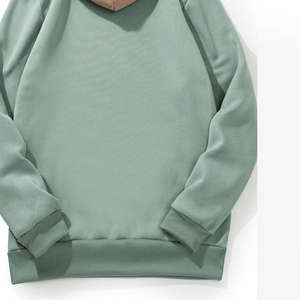 Pull à capuche épais en coton français pour hommes, épais, multi-poches, logo personnalisé, brodé numériquement, teint uni, 100% - Product Image 4