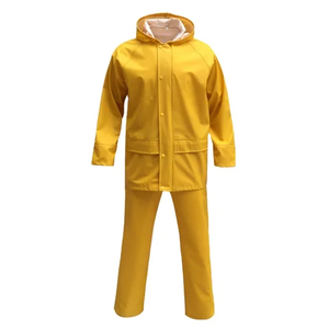 Ensemble de pluie durable Combinaisons de pluie pour hommes femmes Manteaux de pluie respirants imperméables avec accrocheur - Product Image 1