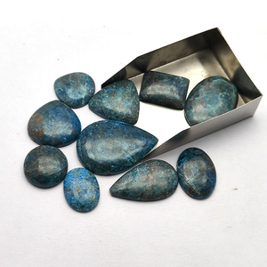 10 pièces naturel néon Apatite 10-20mm ovale poire coussin Cabochon 50.44 Gms Lot Iroc ventes taille libre mélange forme pierre précieuse en vrac - Product Image 4