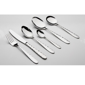 Juego de cubiertos de metal plateado con mango liso para restaurante y Hotel, vajilla de mesa, juegos de cubiertos para comer - Product Image 4