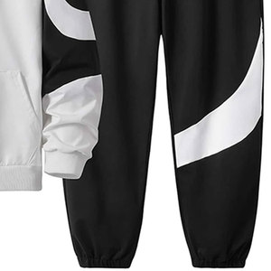 Latest Design Winter Men's <b>Tracksuit</b> Set Causal Long Sleeve Black Color <b>Plain</b> <b>Tracksuit</b> For Sale - Product Image 6