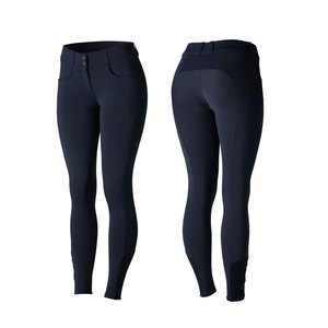 Leggings de equitación de tela suave con elasticidad flexible para un movimiento fluido y una sensación cómoda al montar. - Product Image 1