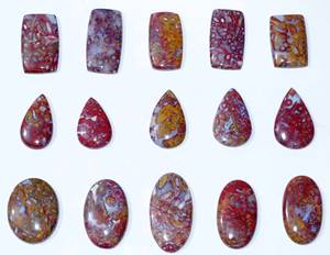 Ágata de raíz de palma roja natural, piedra preciosa suelta, venta al por mayor, hermosa piedra preciosa cabujón de ágata de raíz de palma roja para la fabricación de joyas - Product Image 4