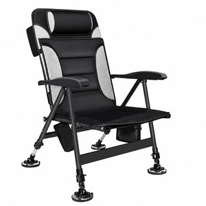Silla de Pesca Plegable de Hierro - Silla de Pesca Portátil Multiusos Tipo Balsa para Pesca al Aire Libre y Pesca de Carpas en Estanques - Product Image 1