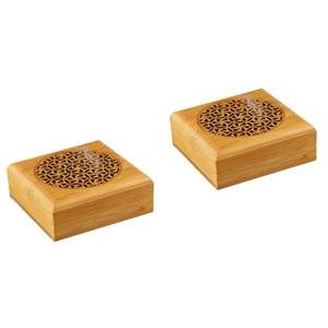 Brûleur à bakhoor en bois rustique ajoutant de la chaleur à travers des moments parfumés à l'encens, décoration d'espaces de vie confortables, style de décoration - Product Image 4