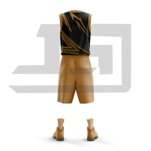 Conjunto de Pantalones Cortos de Baloncesto Sublimados Personalizados, Transpirables, 100% Poliéster, con Cordón Ajustable, Unisex para Adultos - Product Image 1