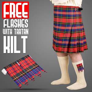 Kilt Tradicional Escocés para Hombre, Patrón de Tartán Rojo MacPherson, Kilt Personalizado de Lana Acrílica Cómodo 2026 - Product Image 2