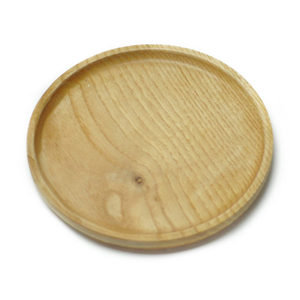 Plateau en bois écologique fait à la main pour les salades et les fruits, plateau de service alimentaire de forme arrondie, prix Offre Spéciale - Product Image 2