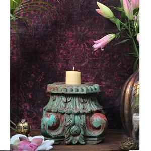 Venta al por mayor Hogar y decoración del banquete de boda pedestal de madera portavelas para eventos de Navidad precios de fábrica en la India - Product Image 6