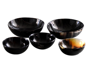 Bol en corne de buffle poli de dernière génération, écologique, compatible lave-vaisselle, tailles personnalisées, 6 à 10 pièces, produit de premier choix, produit le plus vendu - Product Image 1