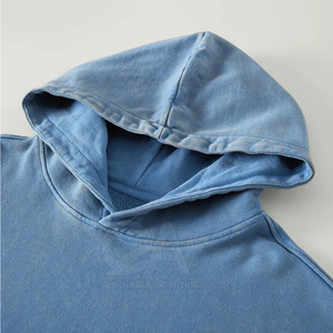 2025 Precio bajo Mejor venta Suéter ácido Sudaderas con capucha desgastadas lavadas Sudaderas con capucha térmicas desgastadas lavadas con ácido hechas a medida - Product Image 2