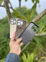Nouveauté : Étui de téléphone en cuir de vache véritable, élégant, pour iPhone 15 Pro, style vintage, cuir pleine fleur, protection de luxe