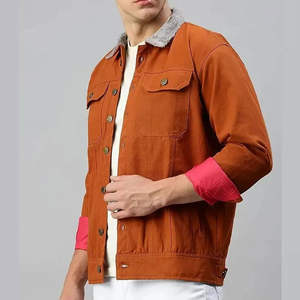 OEM Customised Quality Cotton Men <b>Vintage</b> Denim Jackets Best Design Casual Wear New Contrasting Colors Jacket Men - Product Image 2