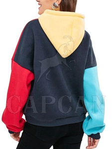 100% coton sweats à capuche décontractés pour femmes multicolore fantaisie à manches longues Logo imprimé personnalisé sur le devant bonne qualité tricoté StyleSheet - Product Image 3