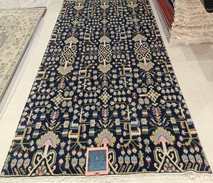 Ensemble de tapis de salon moderne en laine nouée à la main, antidérapant, à boucles, écologique, lavable, durable, pour la maison - Product Image 1