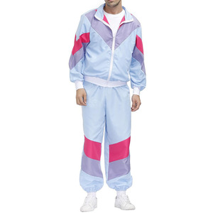 Conjunto de pantalones cortos de nailon cortavientos para hombre, chándal impermeable para caballero, chándal liso para hombre, ropa deportiva para hombre, conjunto cortavientos - Product Image 1